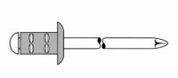 Polygrip Blindniete Alu/Nirosta-Standard - Flachrundkopf