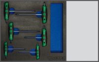 2/3 Werkzeugmodul für Schraubendrehersatz TORX mit Quergriff, 6-tlg.
