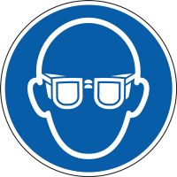 Gebotsschild Augenschutz benutzen nach DIN EN ISO 7010