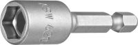 Steckschlüsseleinsatz mit 1/4" E 6,3 Direktaufnahme - ohne Magnet Steckschlüsseleinsatz mit 1/4" E 6,3 Direktaufnahme - ohne Magnet
