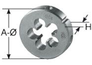 Runde Schneideisen, HSS DIN 24231