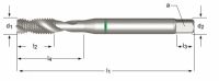 Maschinengewindebohrer E473 für Aluminium, Messing und Kupfer